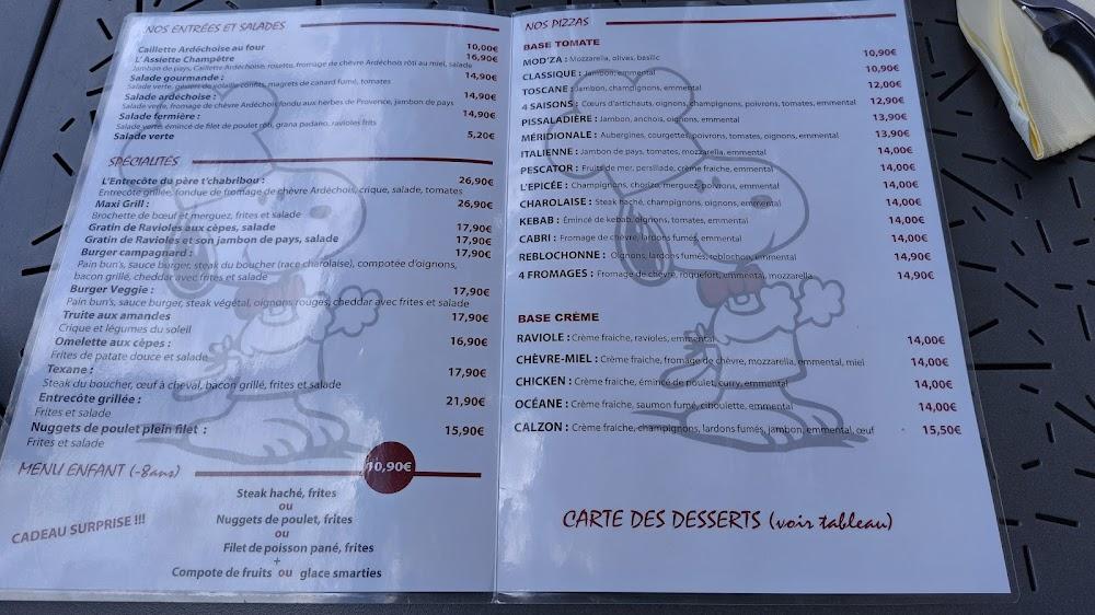 Restaurant Le Barry - Menu Image 1