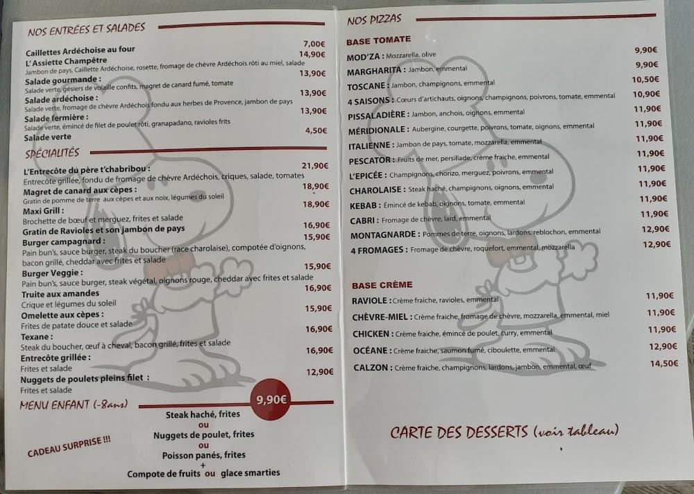 Restaurant Le Barry - Menu Image 3
